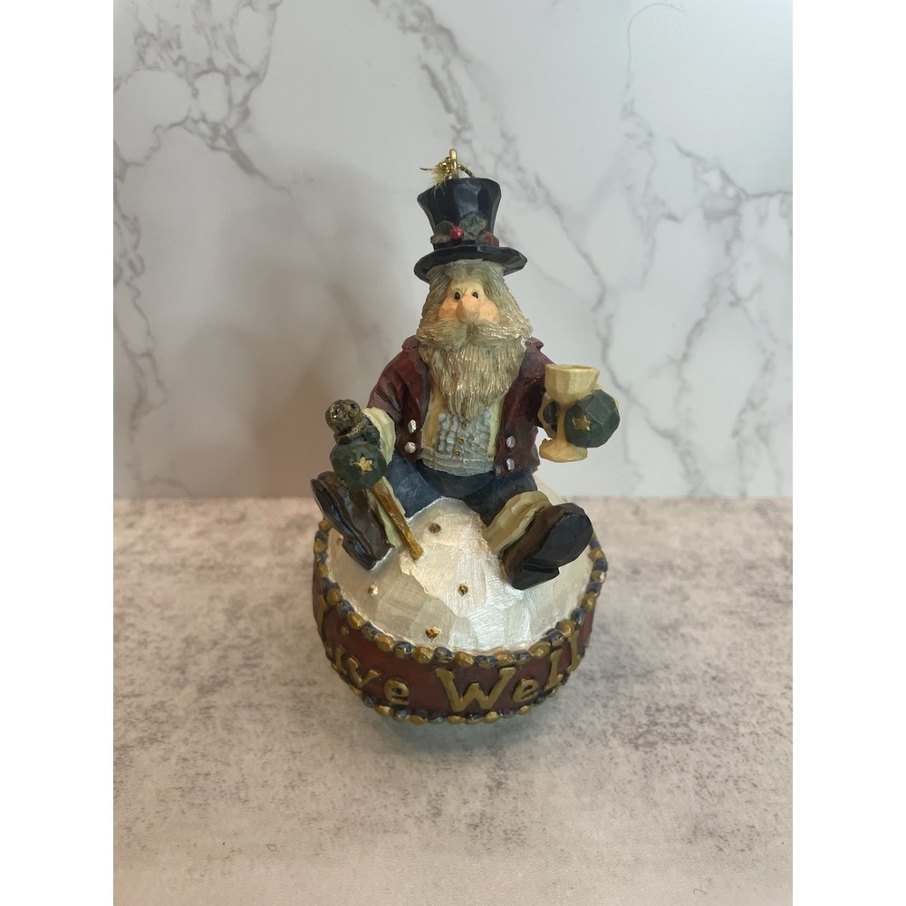 Boyds Bears Carver's Choice Christmas Santa Ornament Ritznick Live Well